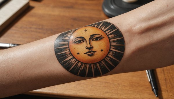 Tatouage lune soleil : inspirations, signification et idées pour exprimer son style